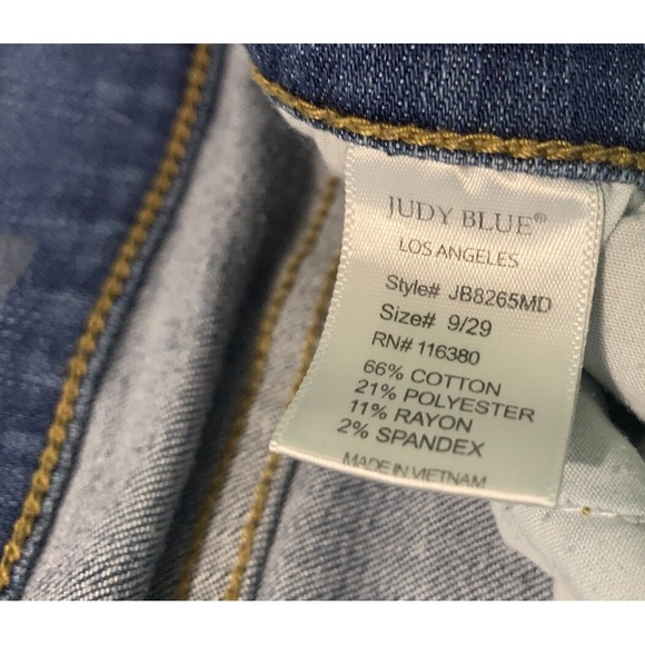 Judy Blue Jeans Size 9/29 Womens Distressed Skinny Fit Leopard Cheetah Patches - Picture 5 of 9
